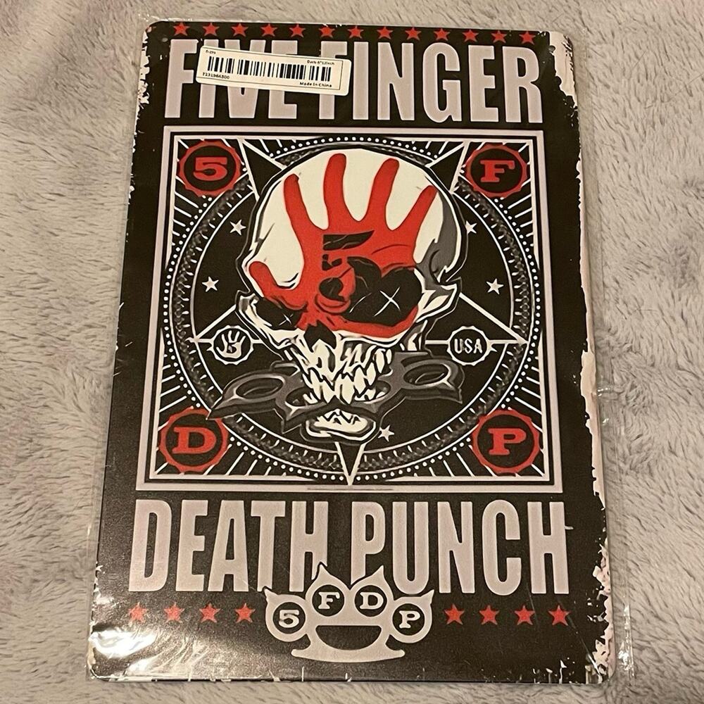 Five Finger Death Punch ~ 8” x 12” Metal Sign